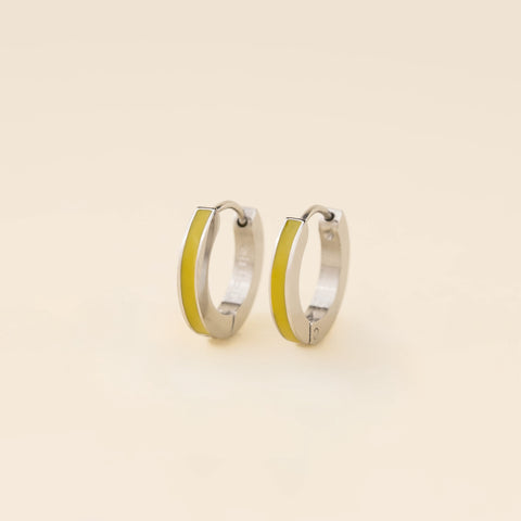 Color Huggie Hoop Earrings