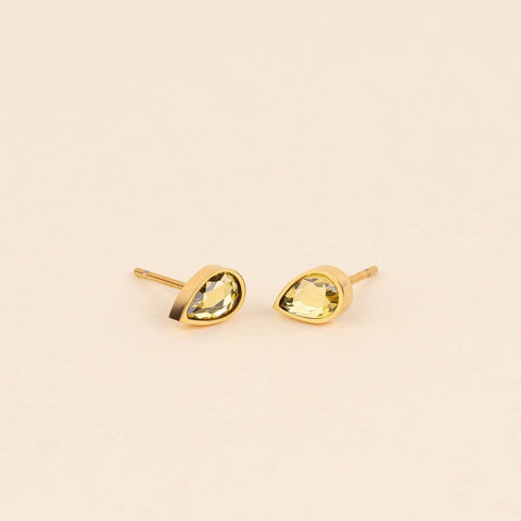 November Birthstone Stud Earrings