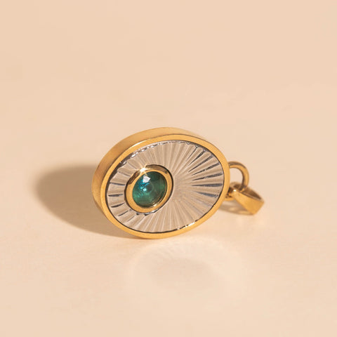 March Birthstone Necklace Charm