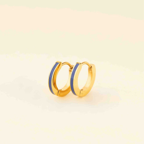 Color Huggie Hoop Earrings