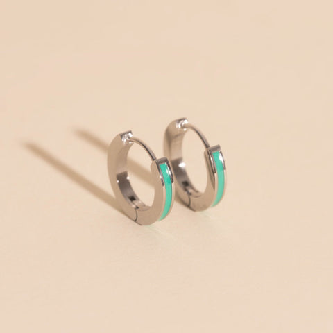 Color Huggie Hoop Earrings