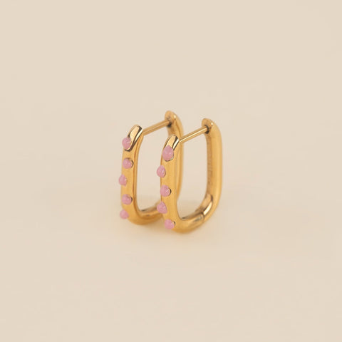Bumpy Rounded Huggie Hoop Earrings