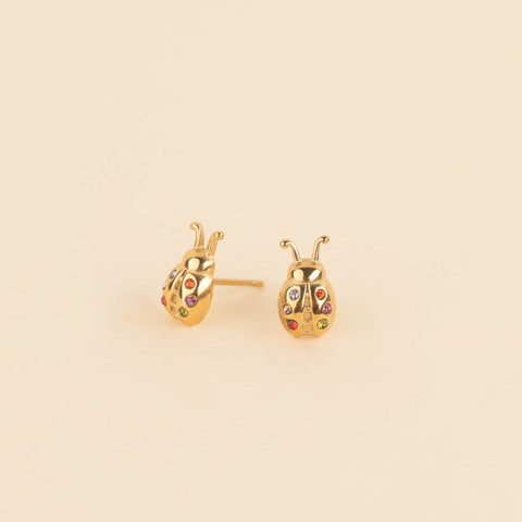 Ladybug Stud Earrings