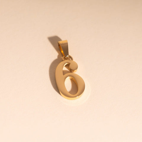 Number Necklace Charm (Single)