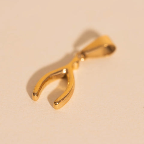 Wishbone Necklace Charm
