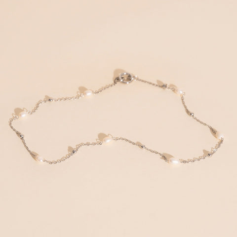 Mini Pearl Chain Necklace (18")