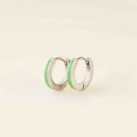 Color Huggie Hoop Earrings