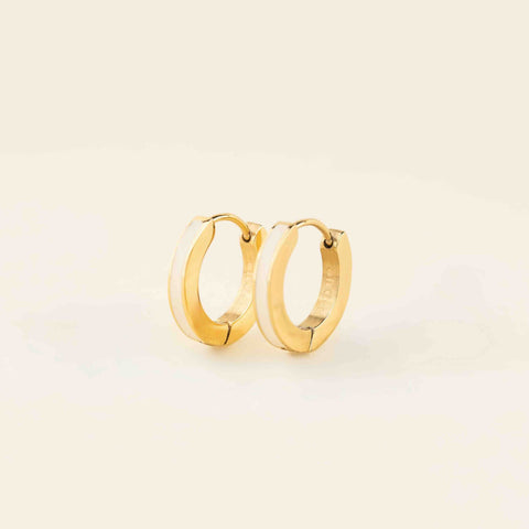 Color Huggie Hoop Earrings