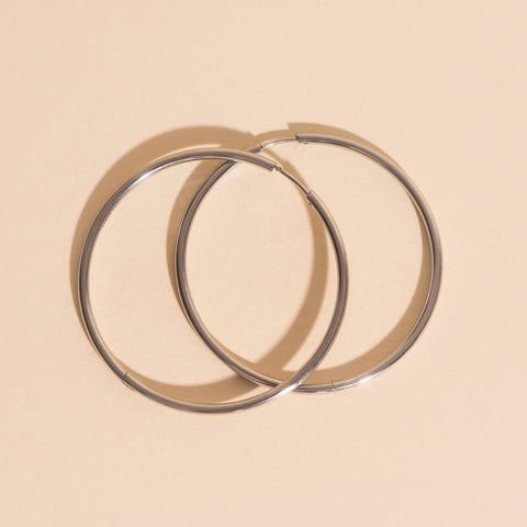 Circle Rounded Huggie Hoop Earrings