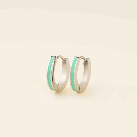Color Huggie Hoop Earrings
