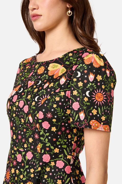 Folk Art Midi Dress
