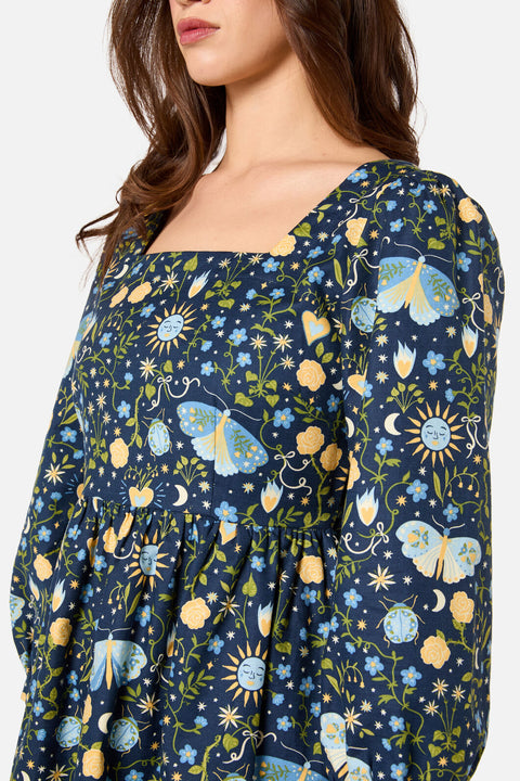 Folk Art Mini Dress