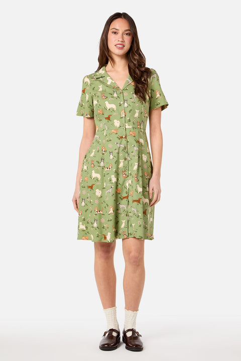 Cute Dogs Shirt Dress