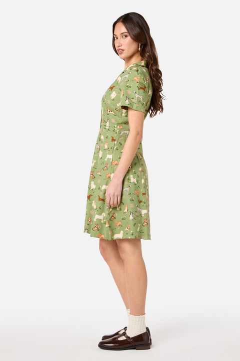 Cute Dogs Shirt Dress