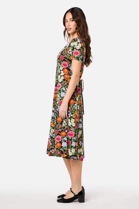Floral Field Midi Dress