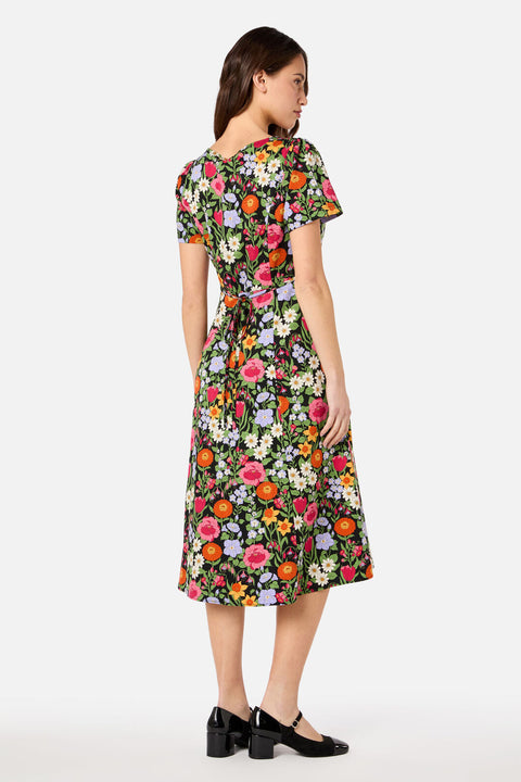 Floral Field Midi Dress