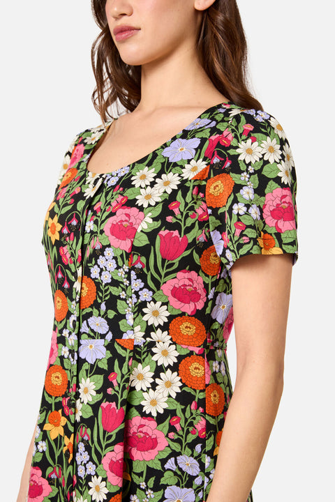 Floral Field Midi Dress