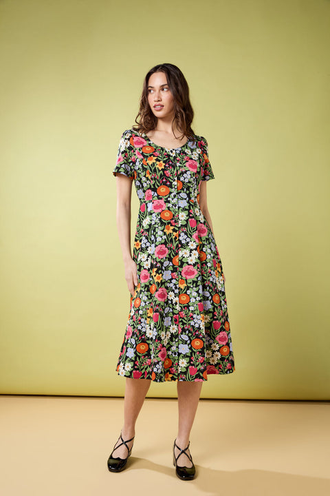 Floral Field Midi Dress