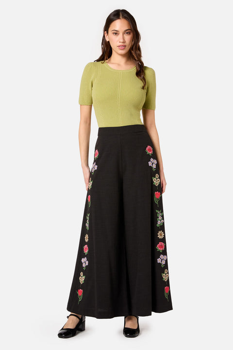 Fleur Embroidered Pant