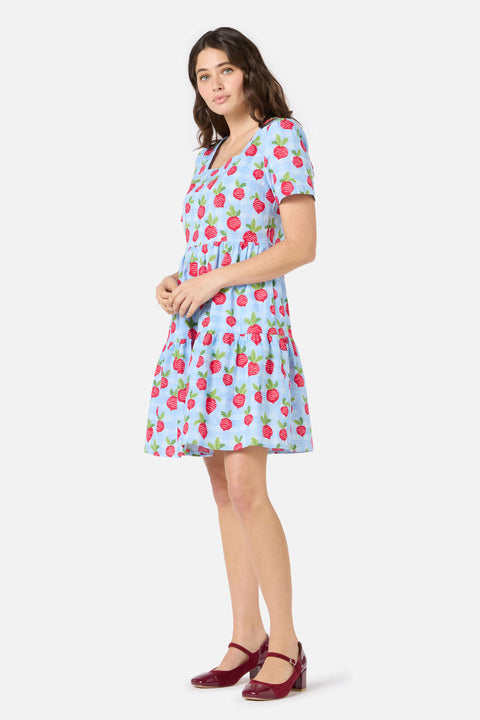 Radish Picnic Smock Dress