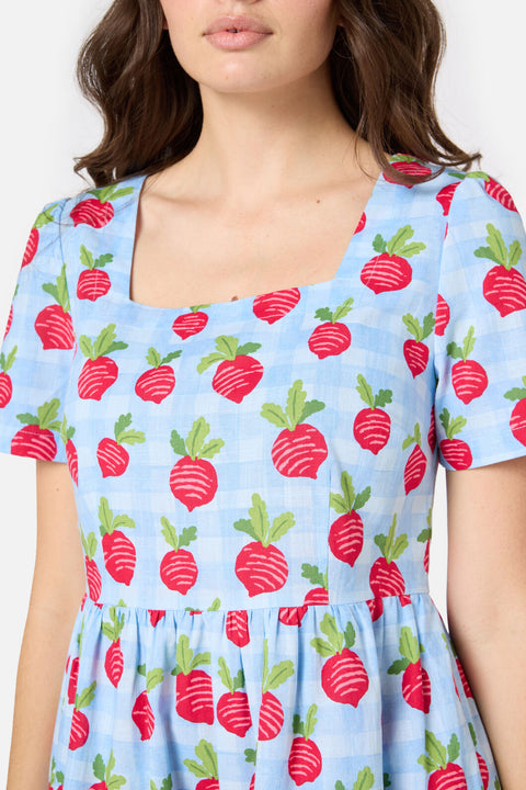 Radish Picnic Smock Dress