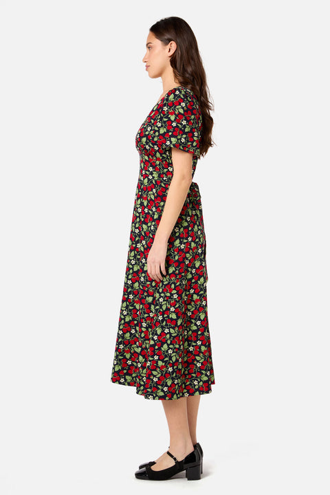 Raspberry Midi Dress