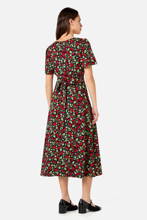 Raspberry Midi Dress