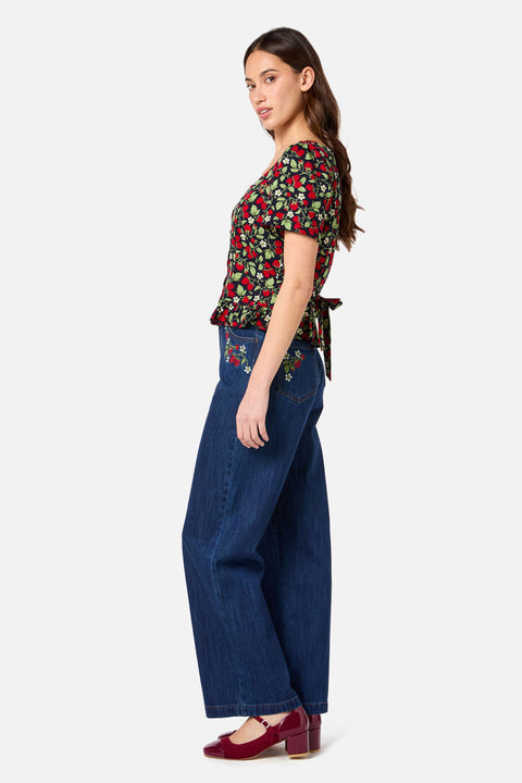 Raspberry Short Sleeve Top
