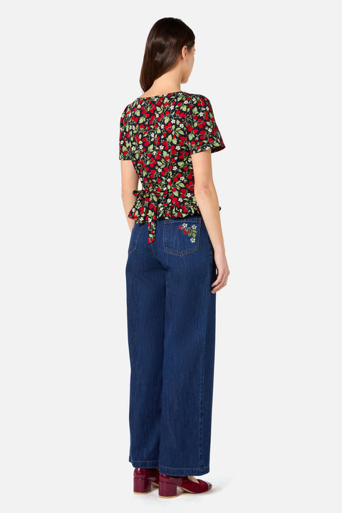 Raspberry Short Sleeve Top