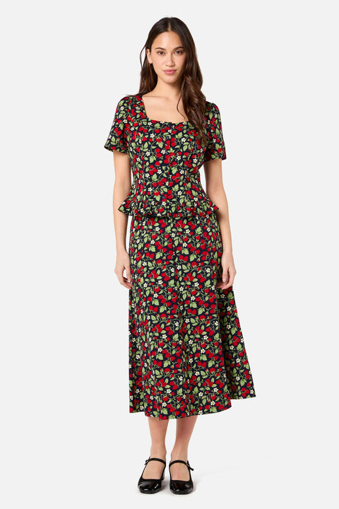 Raspberry Short Sleeve Top