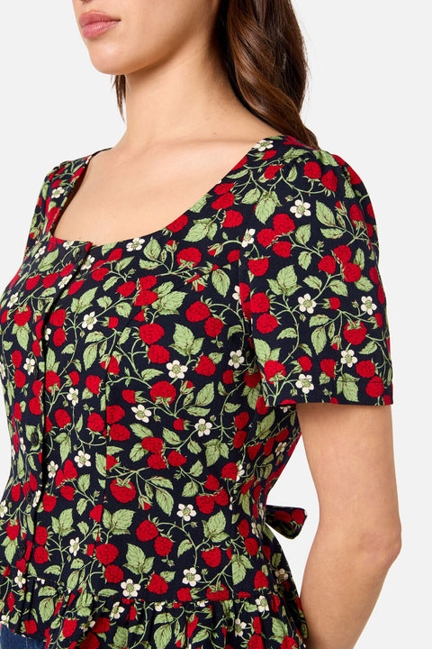 Raspberry Short Sleeve Top