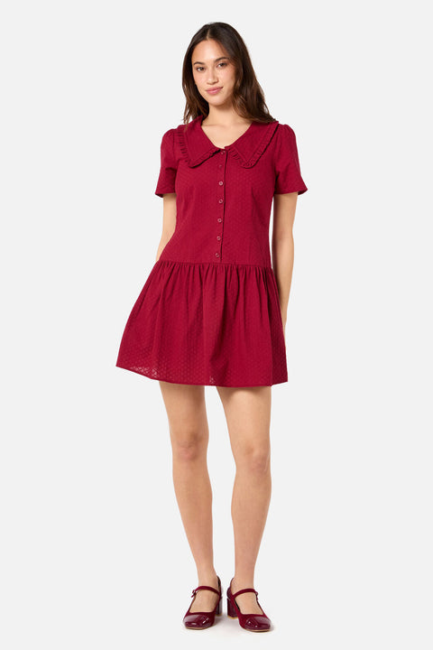 Andrea Drop Waist Mini Dress