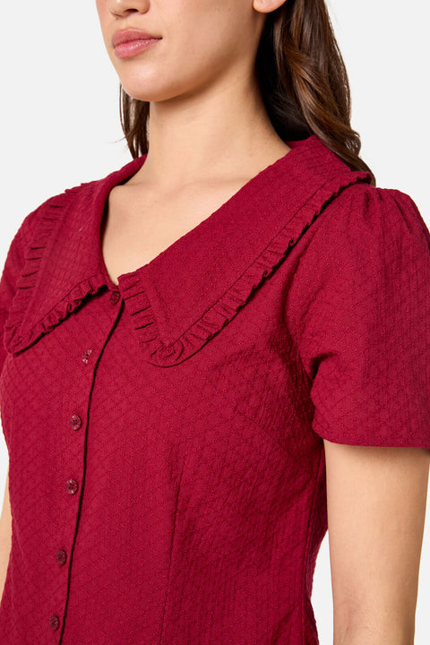 Andrea Drop Waist Mini Dress