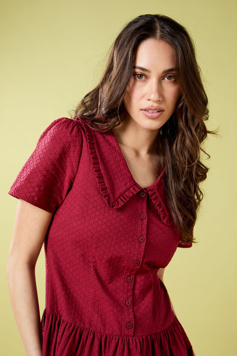 Andrea Drop Waist Mini Dress