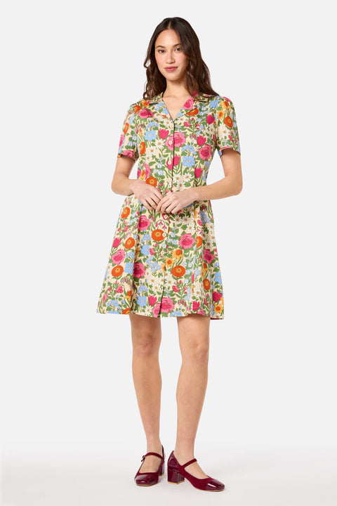Floral Field Shirt Dress