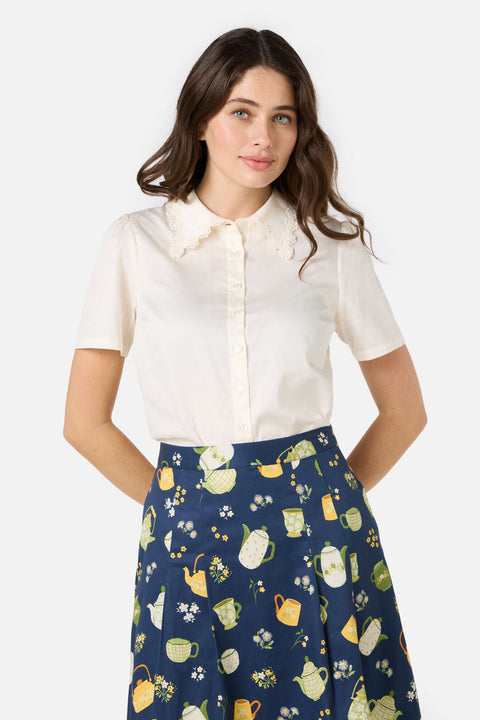 Lacey Collar Blouse