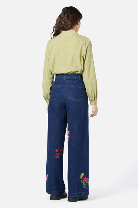 Garden Party Embroidered Jean