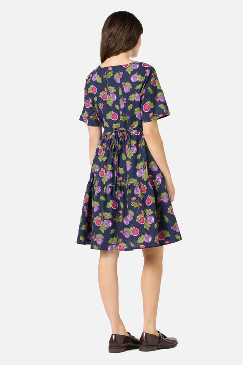 Fig Tiered Smock Dress