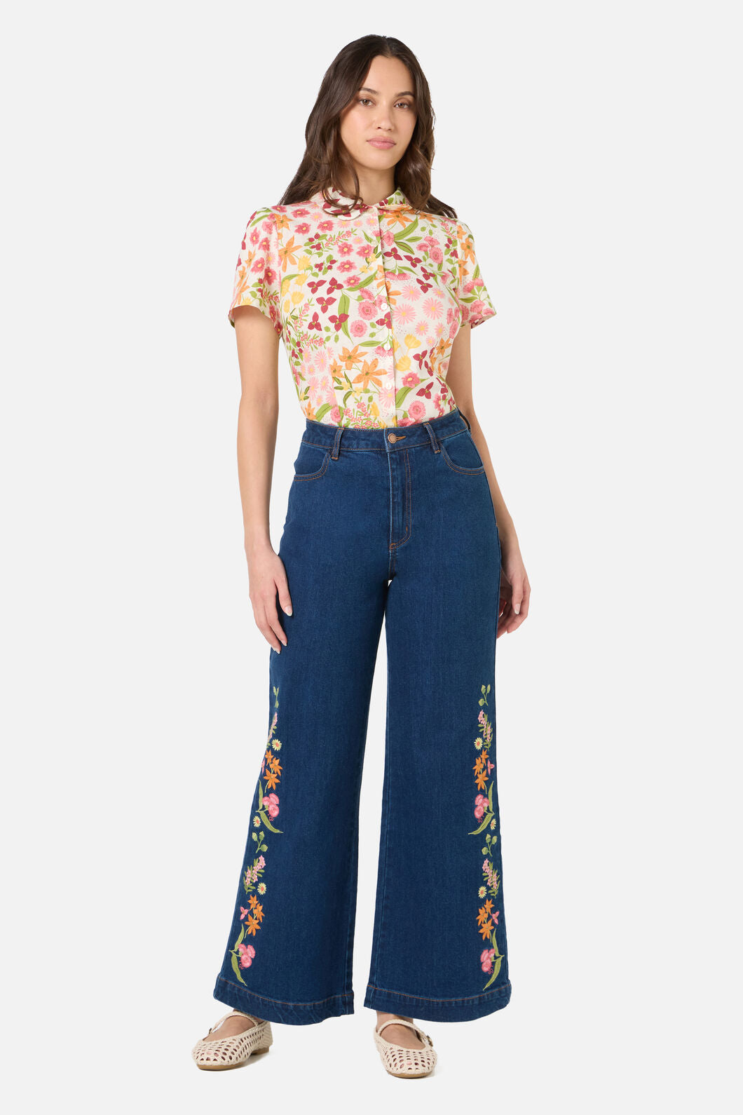 Liberty Native Embroidered Denim Jean – ModCloth