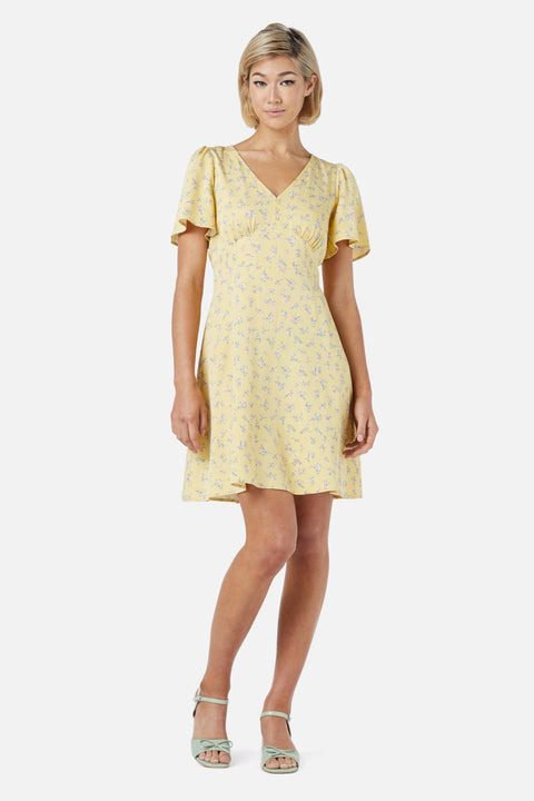 Lila Ditsy Mini Dress