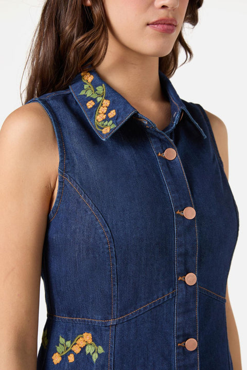 Flower Child Embroidered Dress