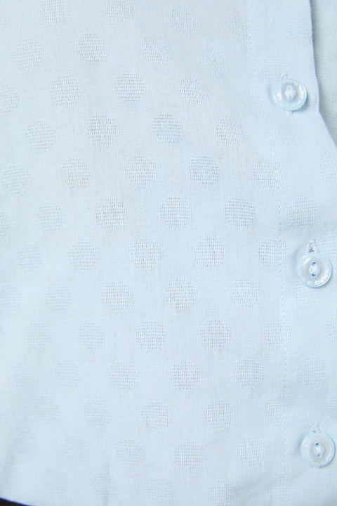 Lattice Embroidered Blouse