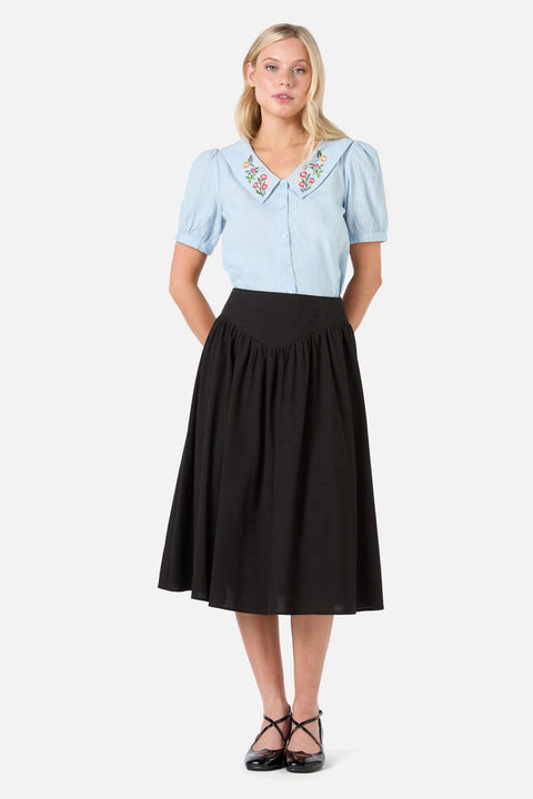Lattice Embroidered Blouse