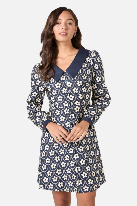 Megan Cute Collar Mini Dress