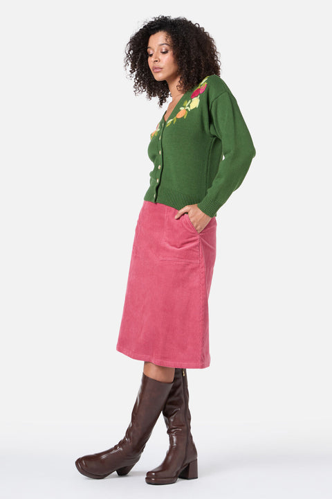 Fruit Embroidered Cardigan