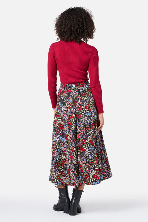 Ada 90's Floral Midi Skirt