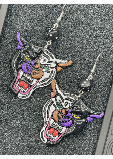 Tattoo Love Panther Tiger Earrings
