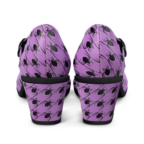 Chocolaticas® Mid Heels Spider Tooth Women's Mary Jane Pump