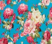 Blue & Pink Floral Swatch