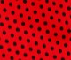 Red Black Polka Dot Swatch